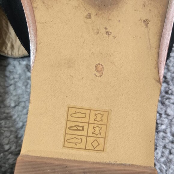 Madewell The Gemma Mule in Leather Black Slip On Flats Capsule G8388 - Picture 11 of 13